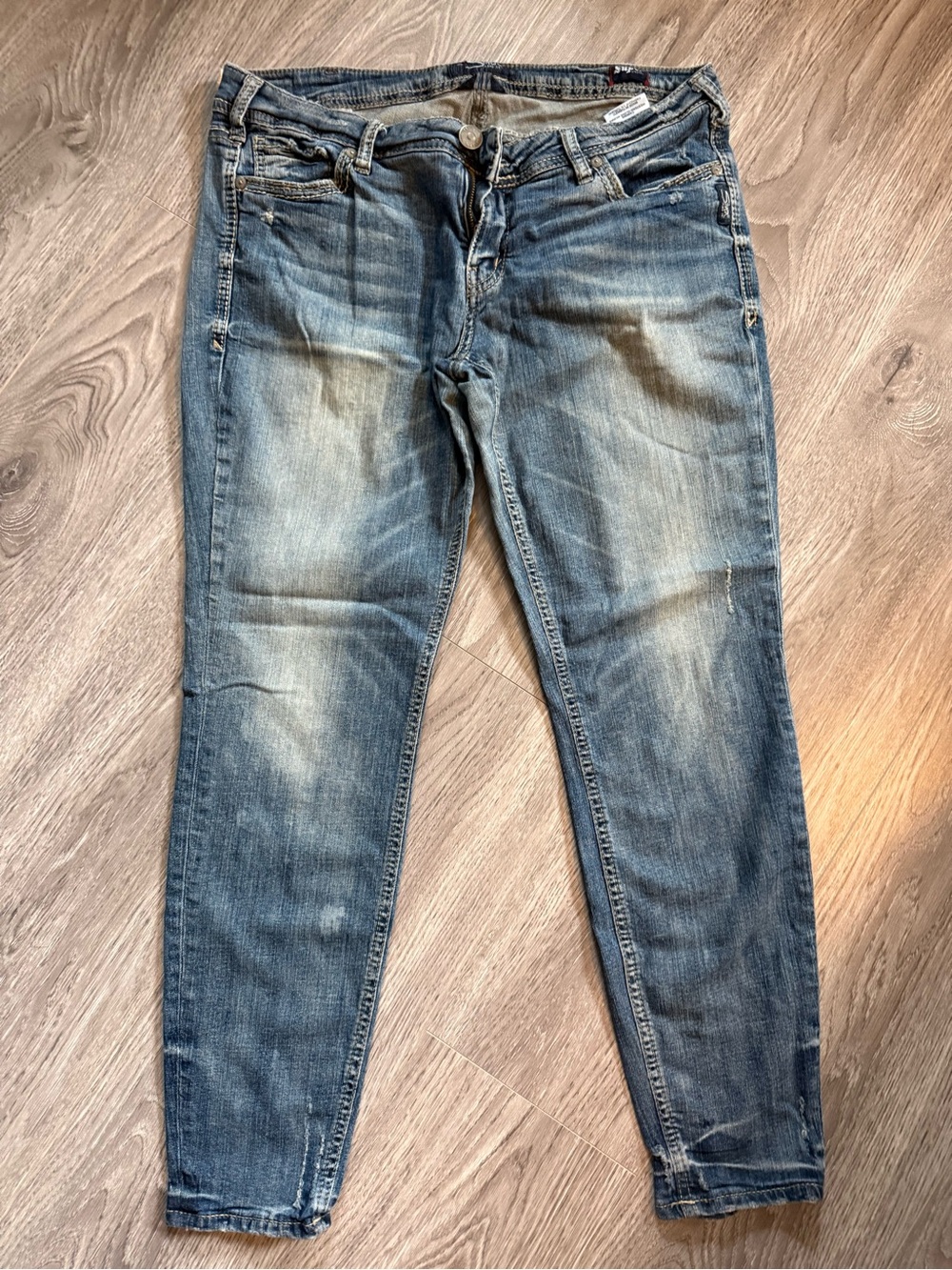 Silver Jeans Women’s Skinny Jeans - Faded Blue Wash